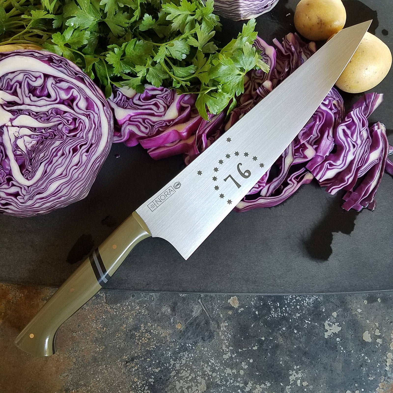 NORA Knife # 1590 "US Bennington Flag"