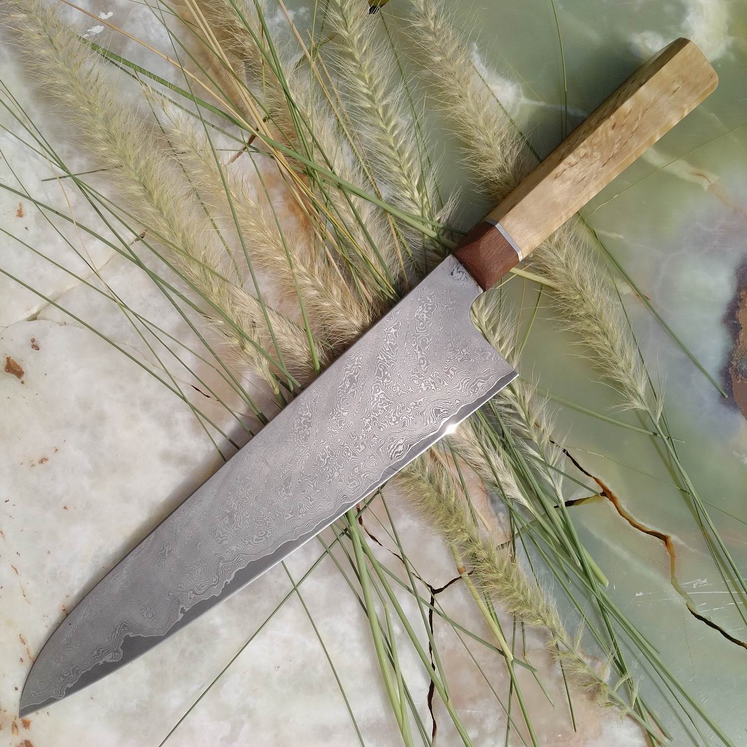 Nickel Damascus Gyuto