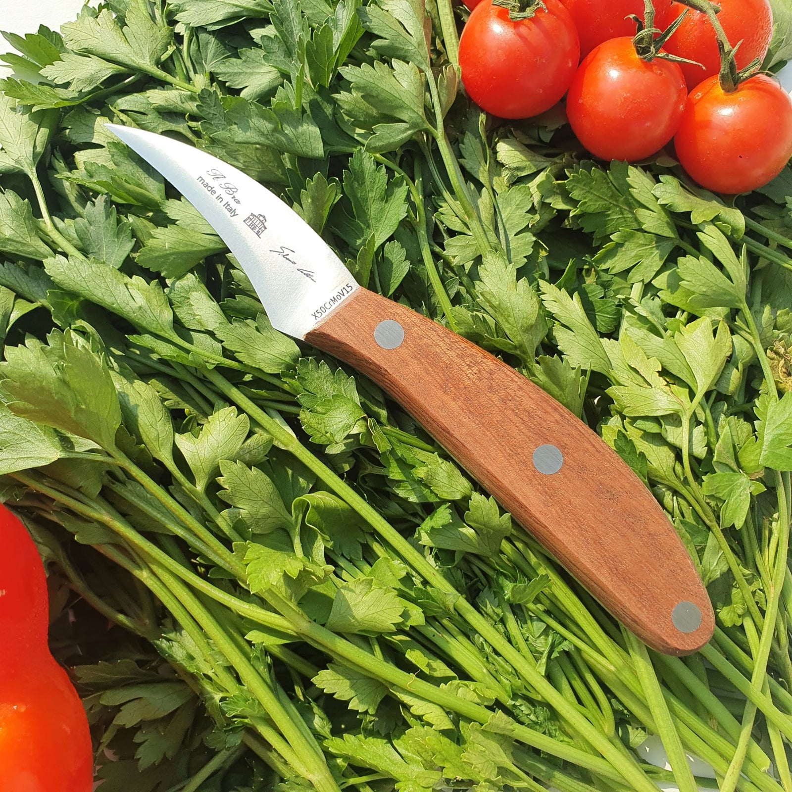 Curved Paring Knife (Mogano)