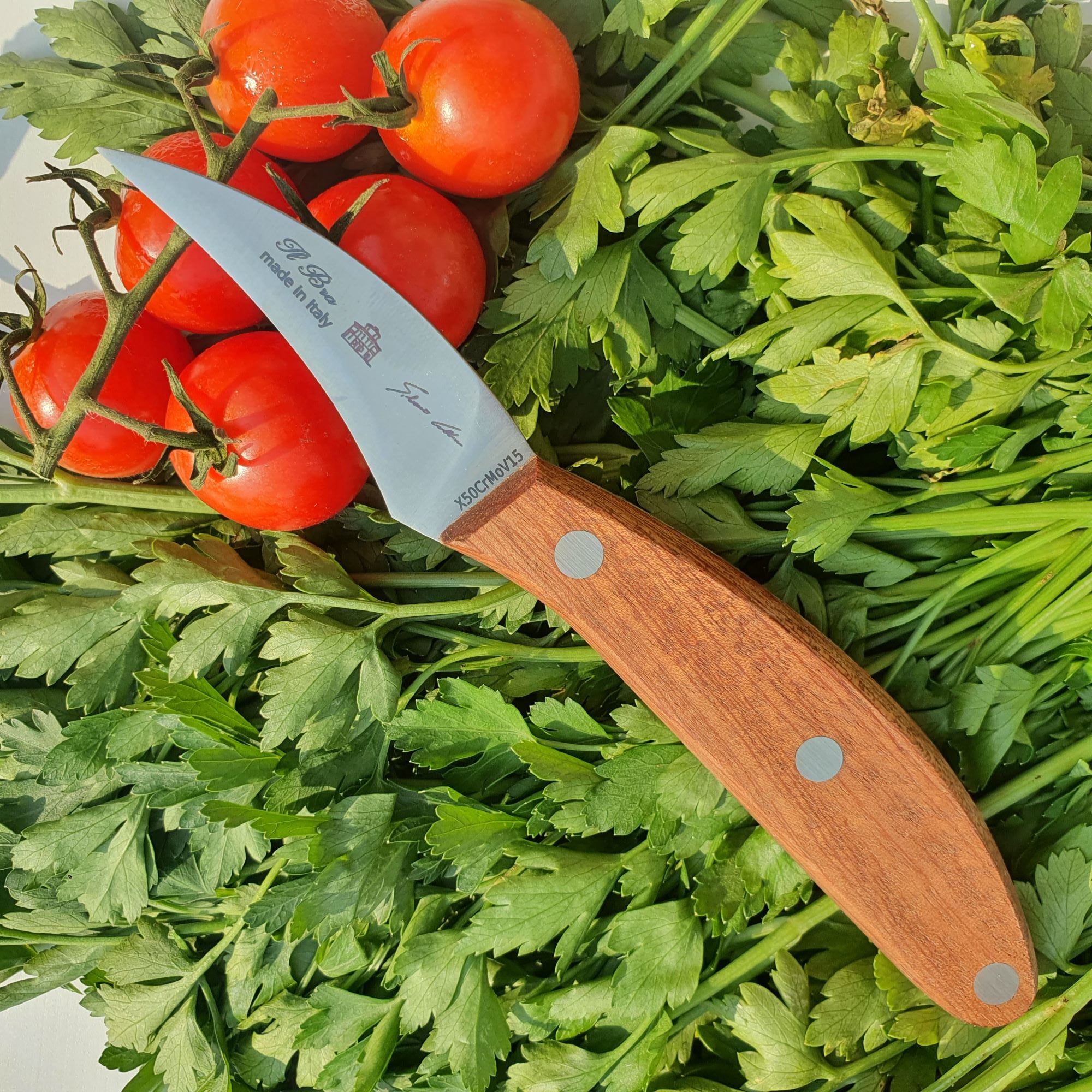 Curved Paring Knife (Mogano)