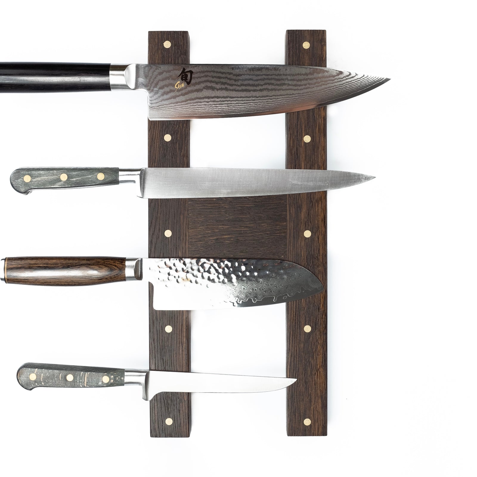 H - Double Knife Rail (Darkened Oak)