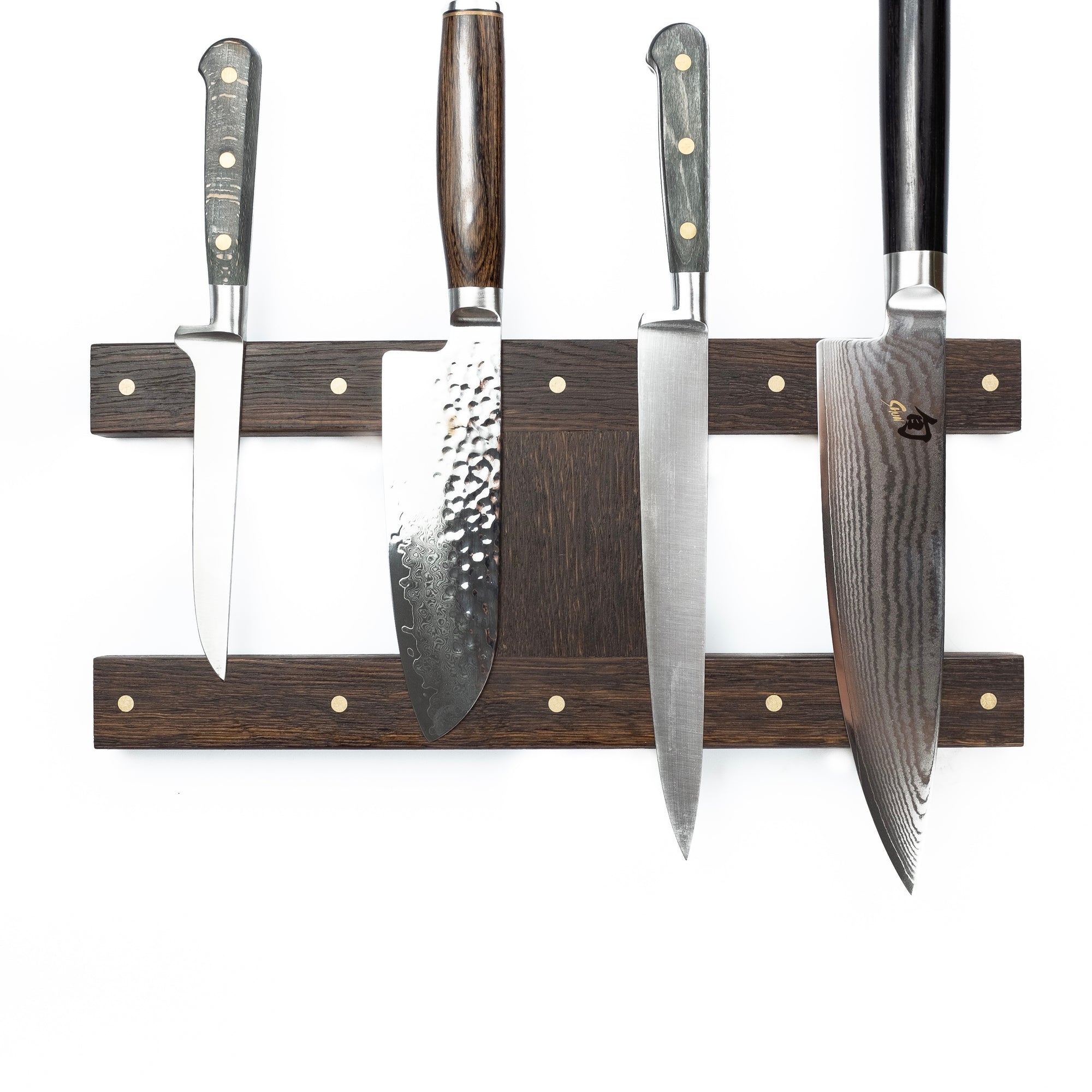 H - Double Knife Rail (Darkened Oak)