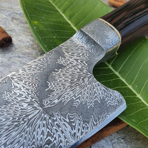 Mosaic Damascus Chef's Knife with Integral Bolster