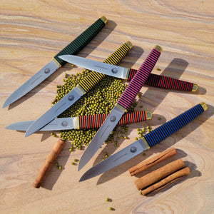 Kedma Steak Knives (Set of 6 with Leather Bundle)