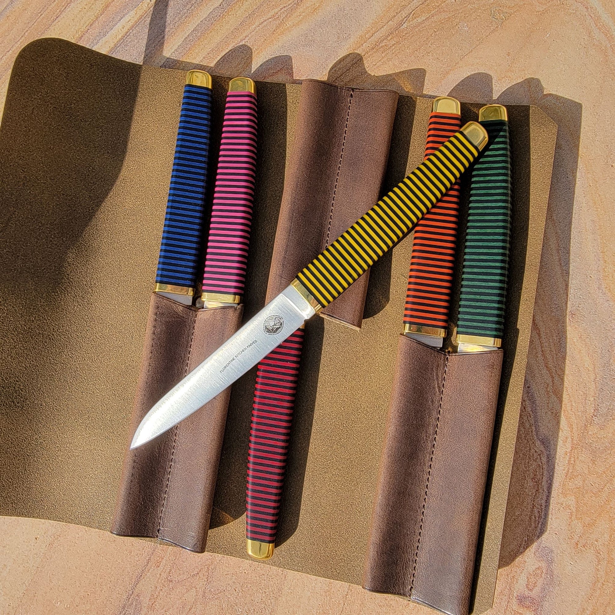 Kedma Steak Knives (Set of 6 with Leather Bundle)