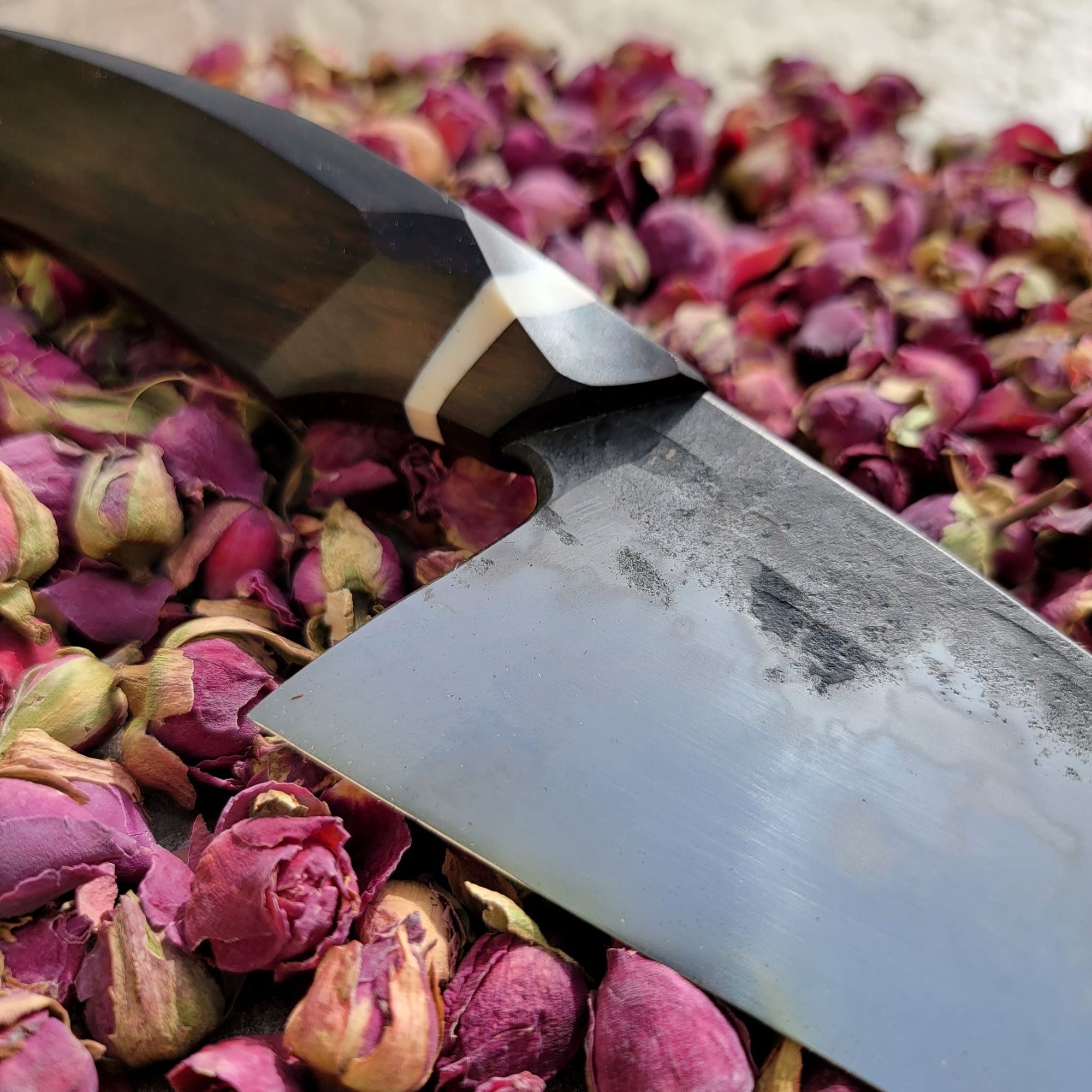 Chef's Knife with African Blackwood and Elforyn
