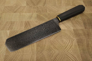 Y-Nakiri in Damascus Steel