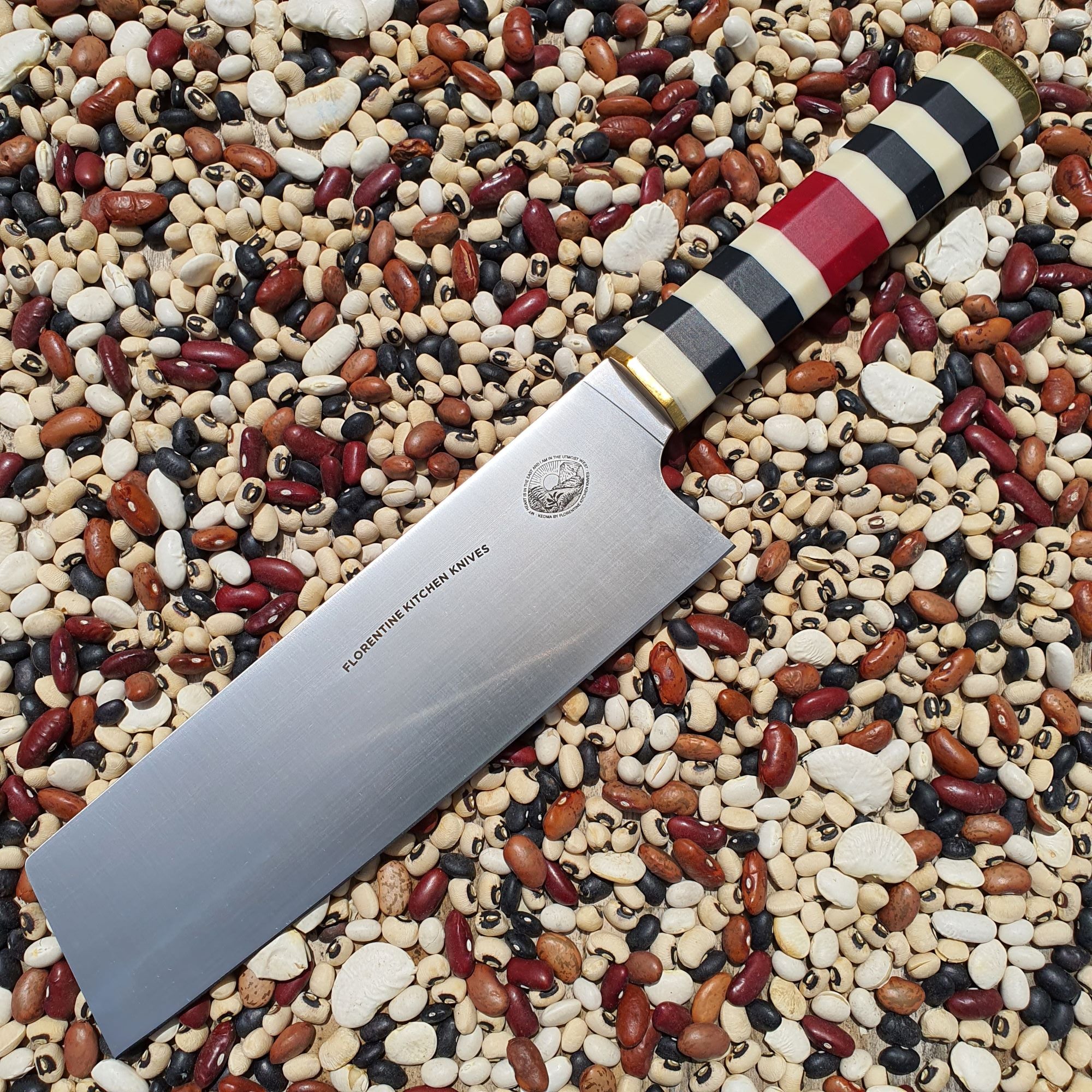 Kedma Custom Nakiri "Zebra with a Flamingo Gene"